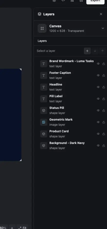 Real Image Studio layer panel with editable image resources