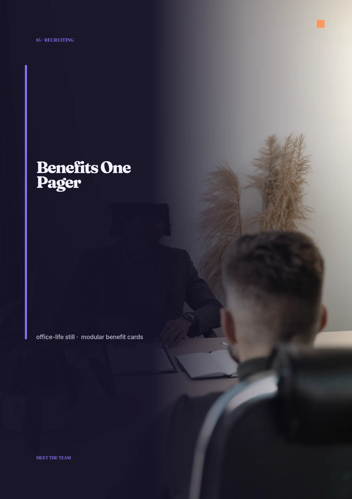 Benefits One Pager visual preview