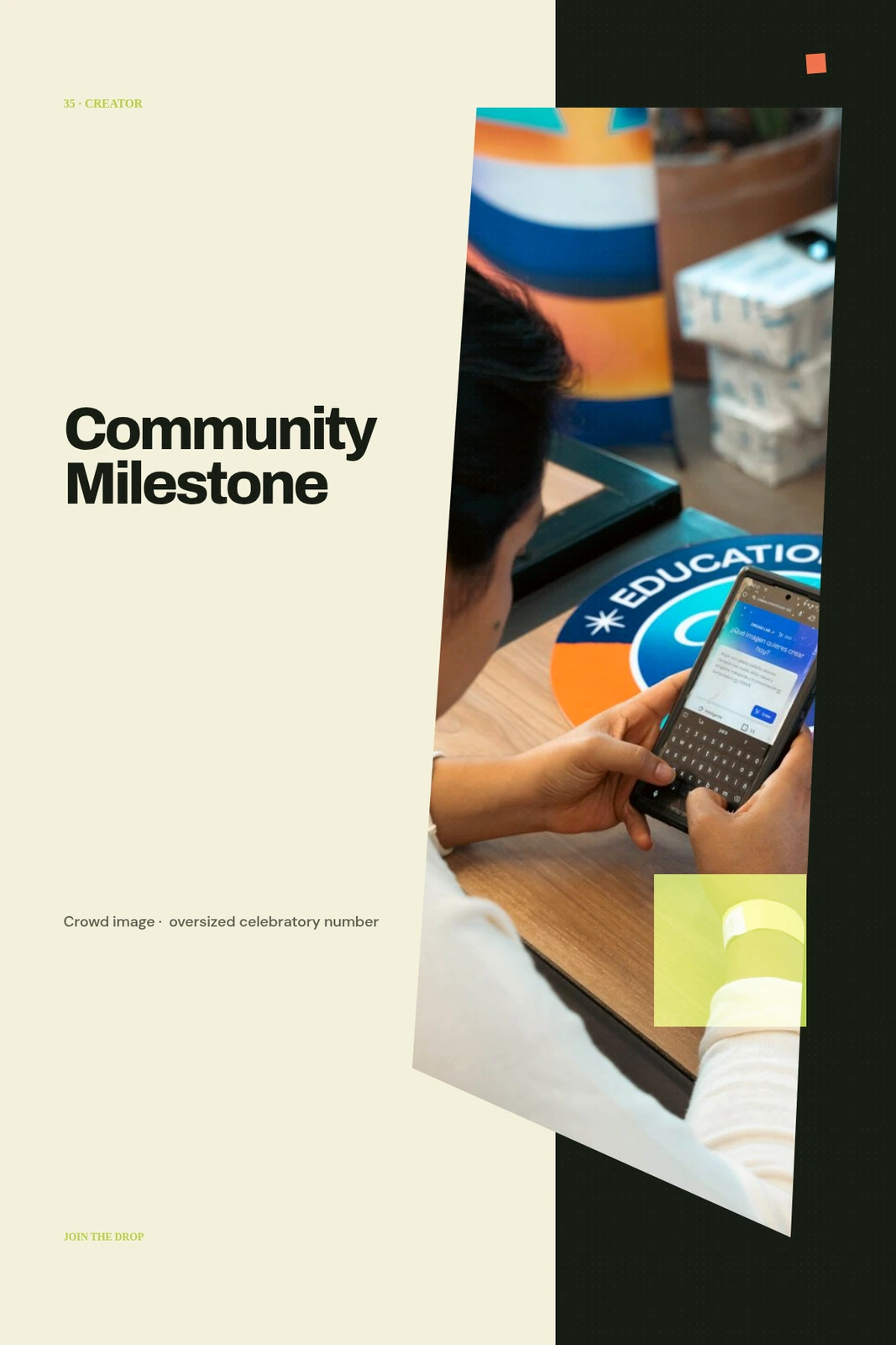 Community Milestone Poster