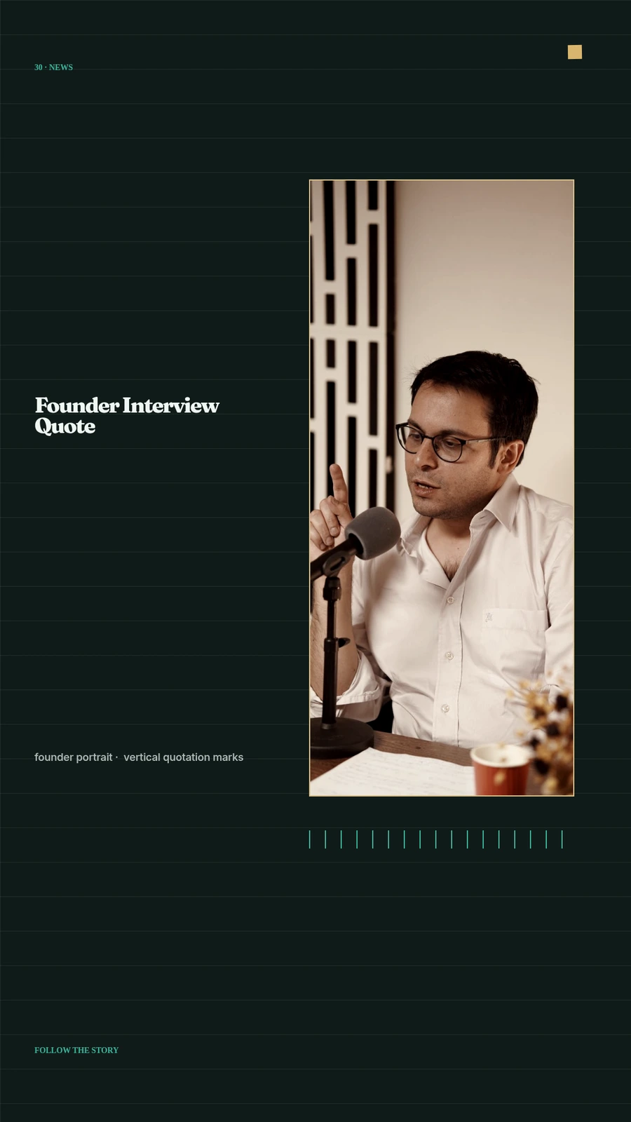 Founder Interview Quote visual preview