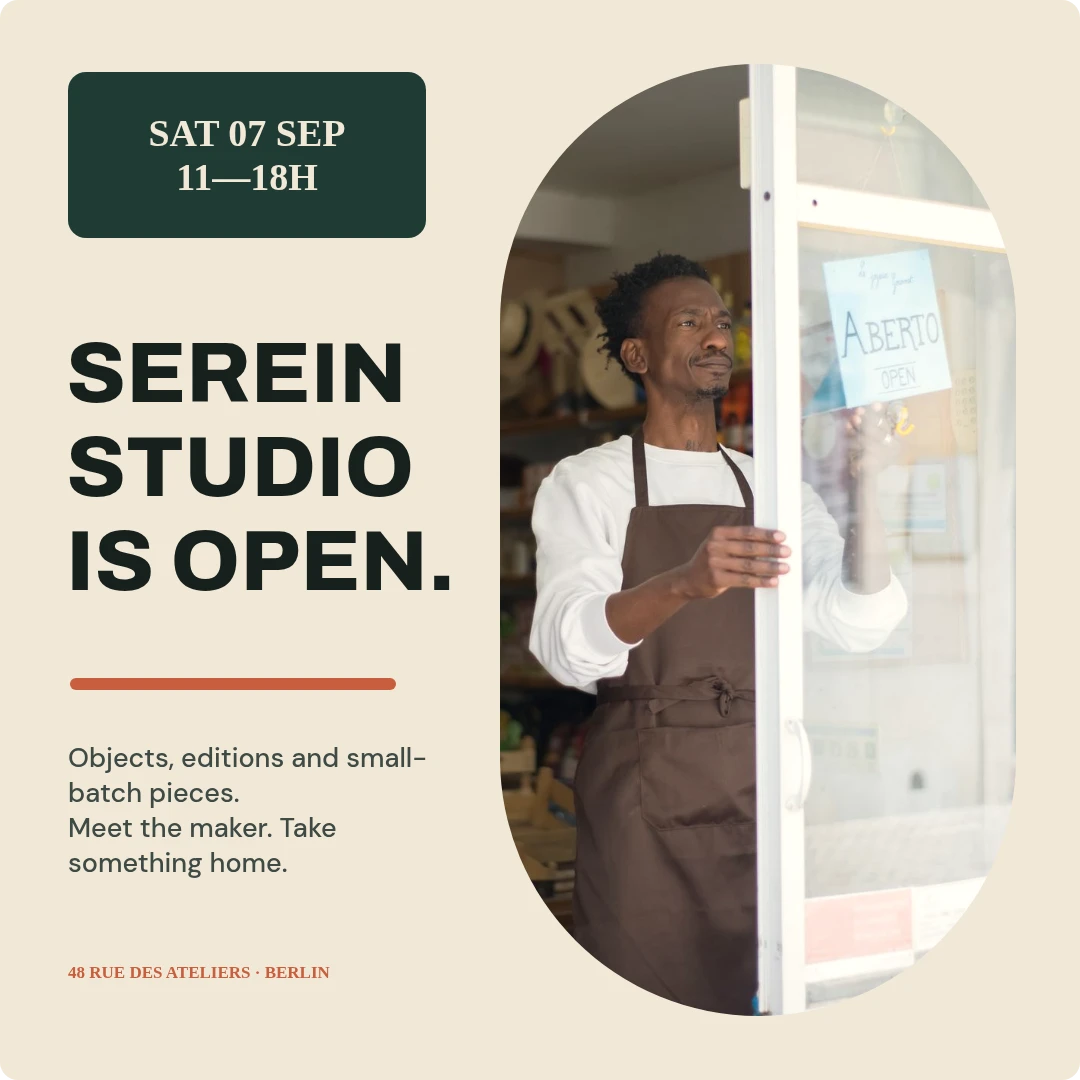 Serein Studio open day visual preview